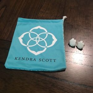 Kendra Scott Morgan Stud Earrings- White